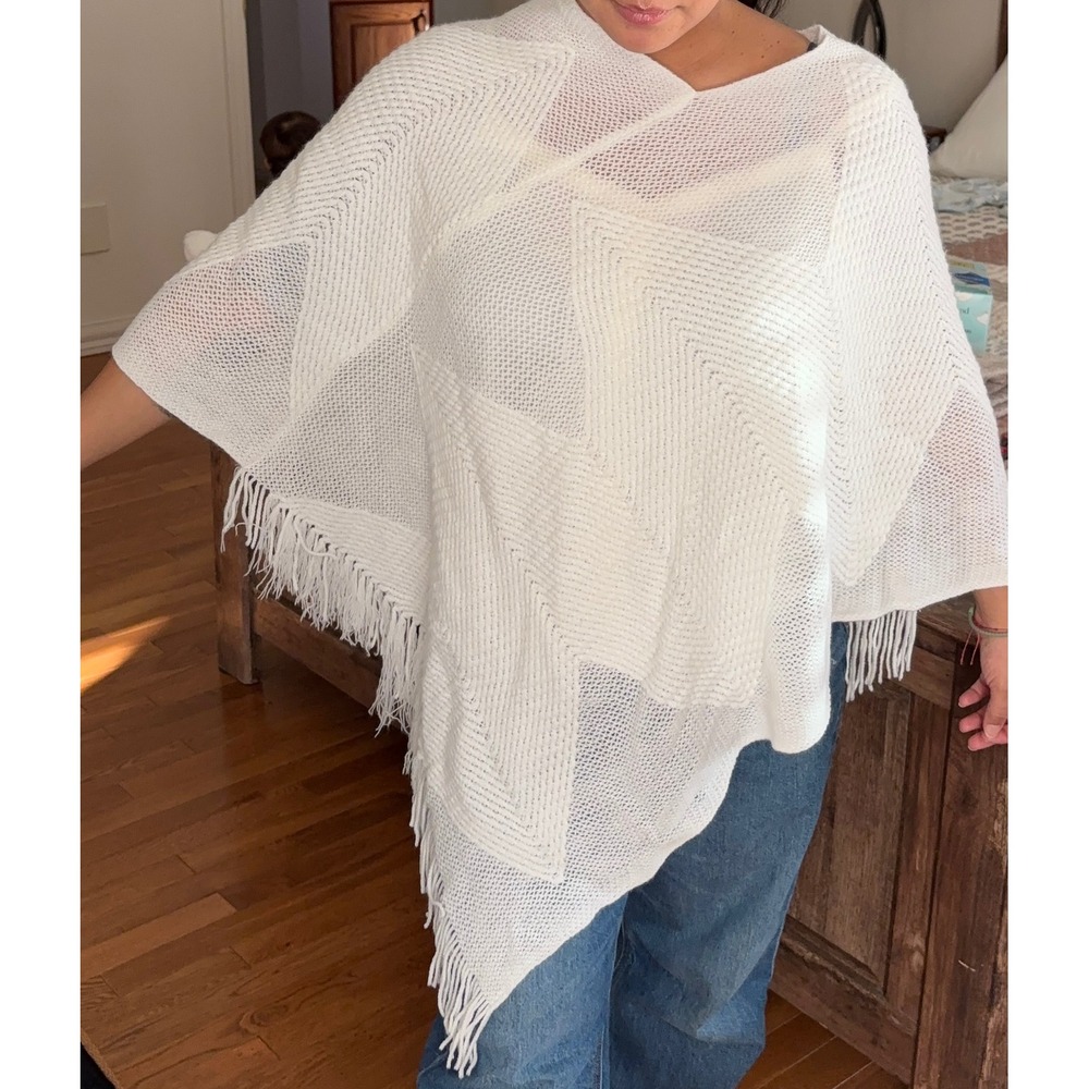 2pk Ponchos with fringe